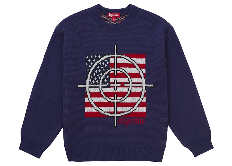 トップス supreme Target Sweater 25aw week1 navy L Supreme Target Sweater Navy Men's - FW25 - US
