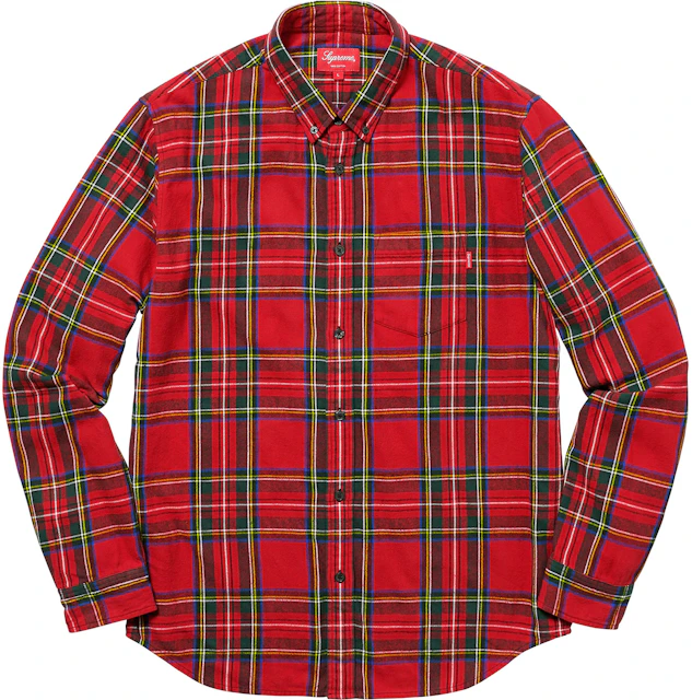 Tartan Flannel Shirt Red FW17