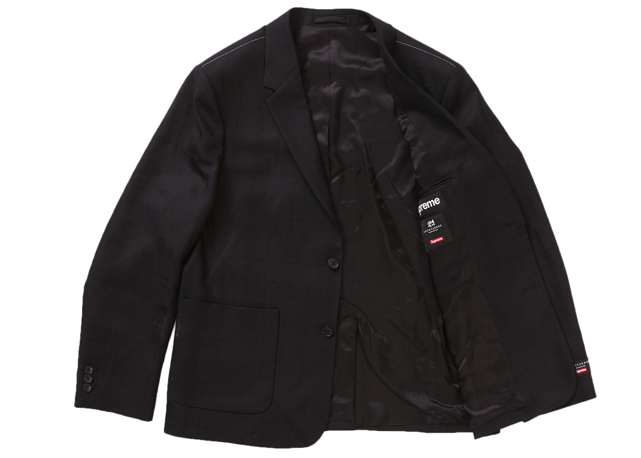 Supreme Tartan Wool Suit Black Men's - SS22 - US