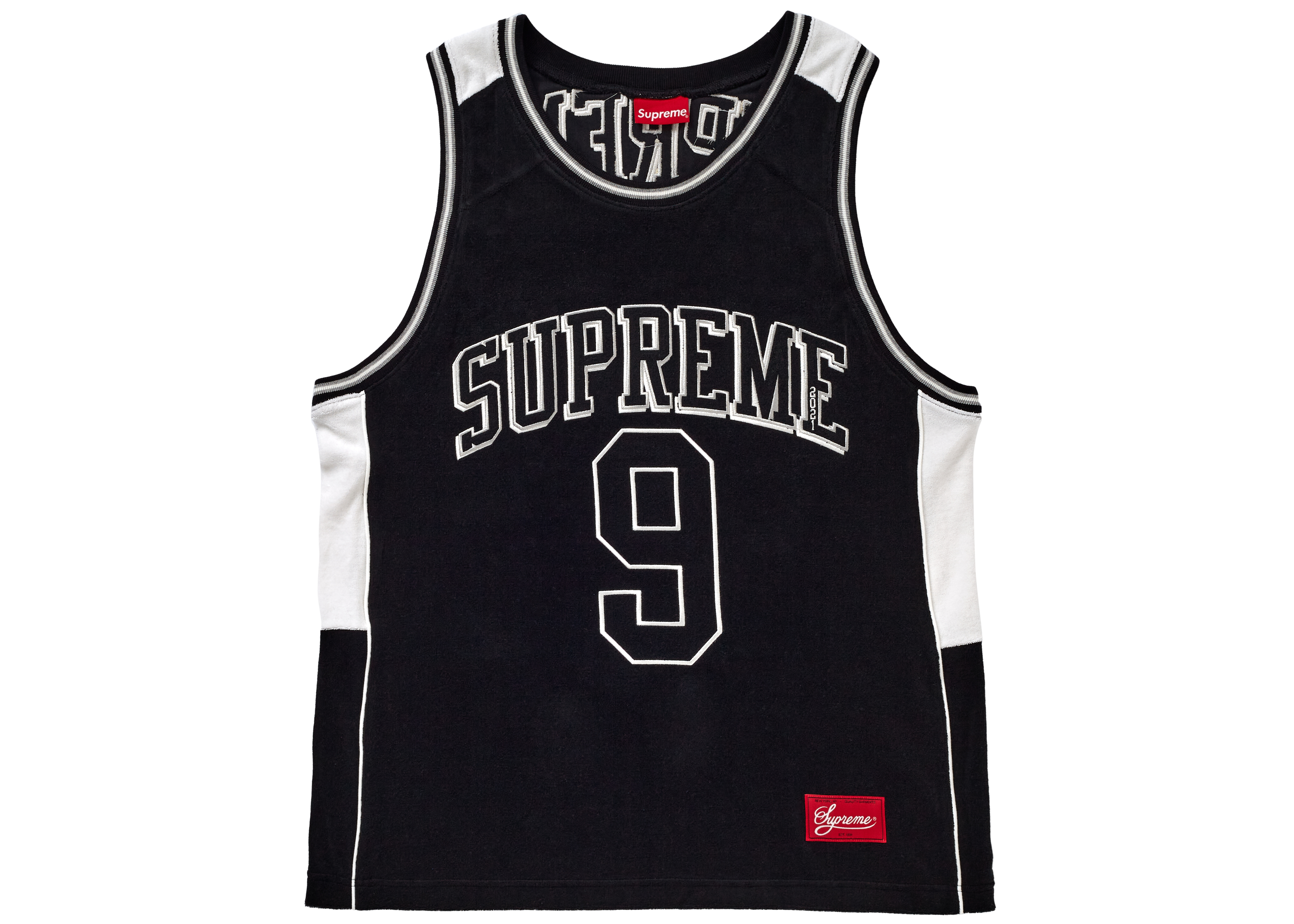 Supreme Terry Basketball Jersey Black