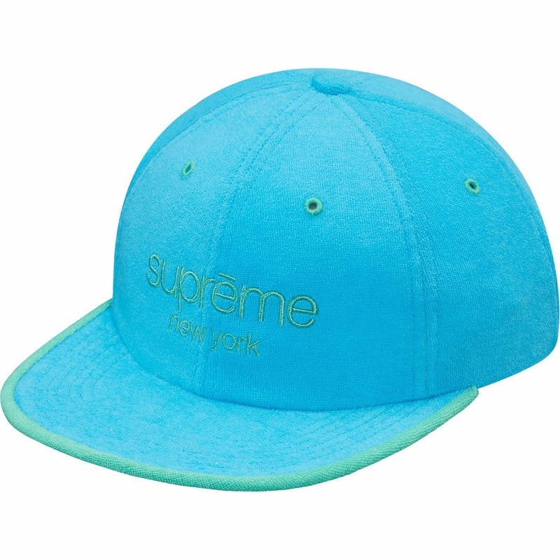 Supreme Terry Classic Logo 6-Panel Blue