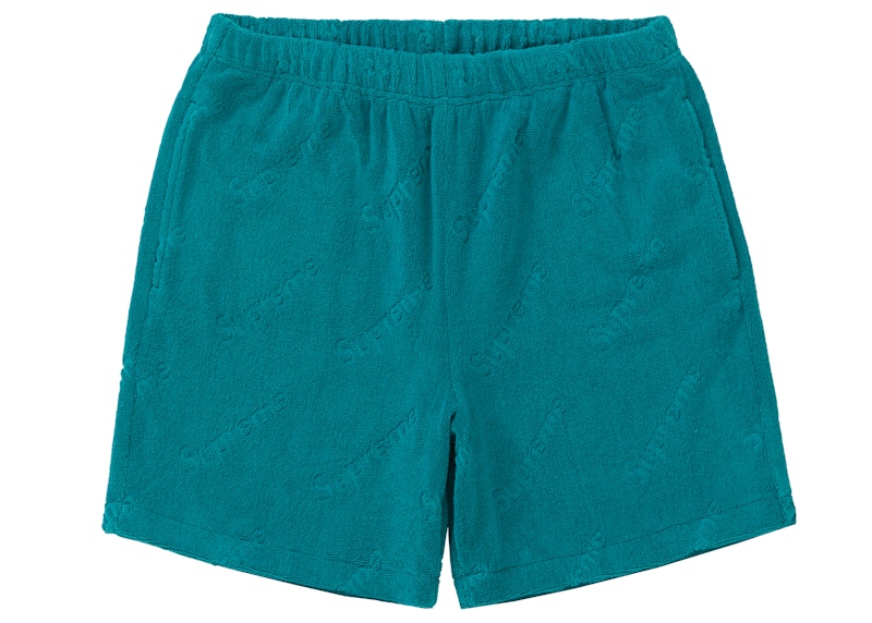 Supreme Terry Jacquard Logo Short Teal Men's - SS19 - GB