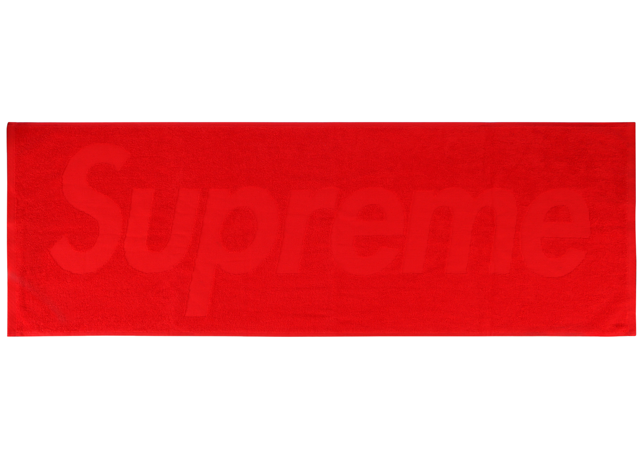 Supreme Terry Logo Hand Towel Red SS17 US