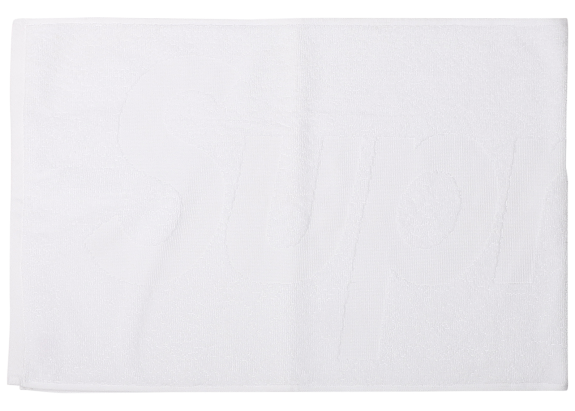 Supreme Terry Logo Hand Towel White
