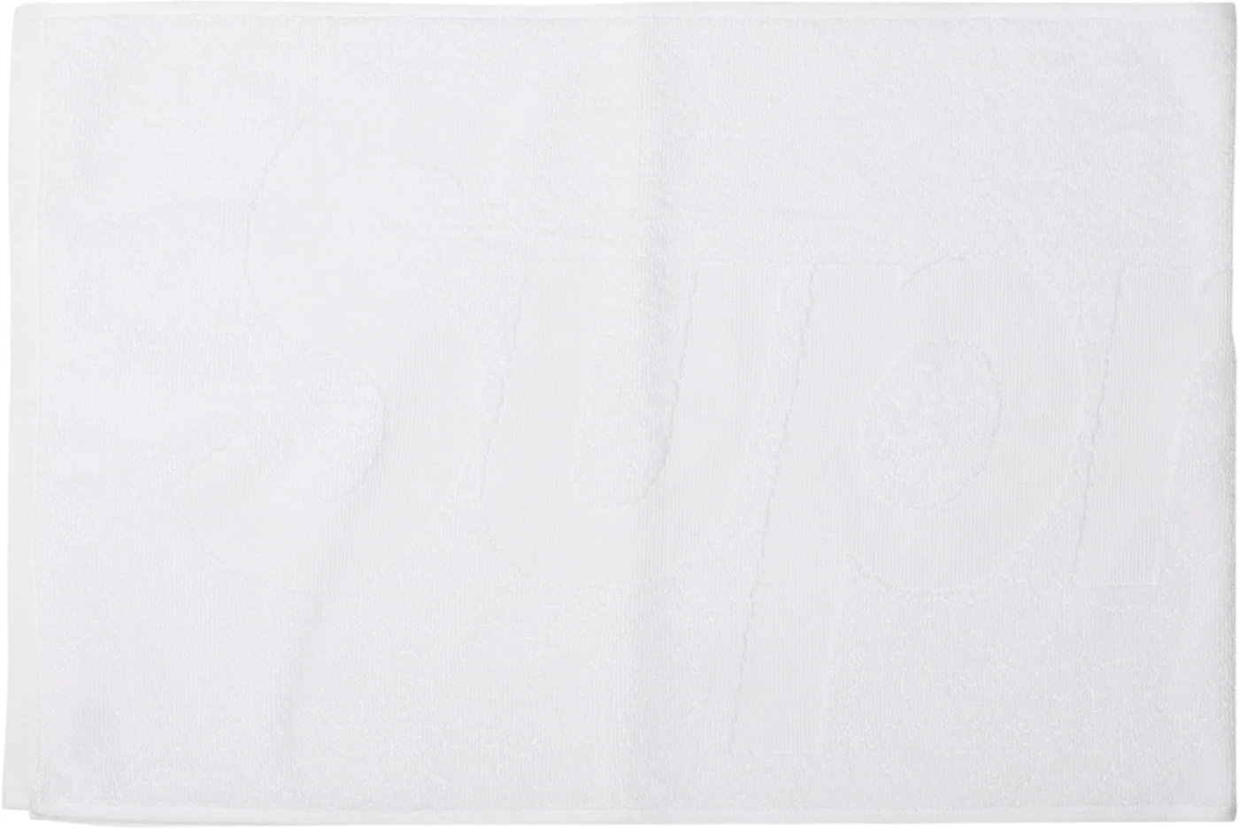 Supreme Debossed Logo Beach Towel White - SS18 - US