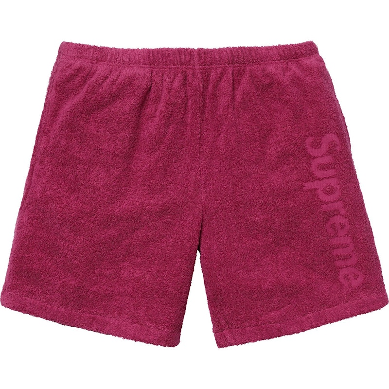 Supreme Terry Logo Short Dark Rose