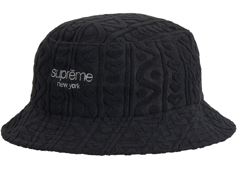 Supreme Terry Pattern Crusher Black