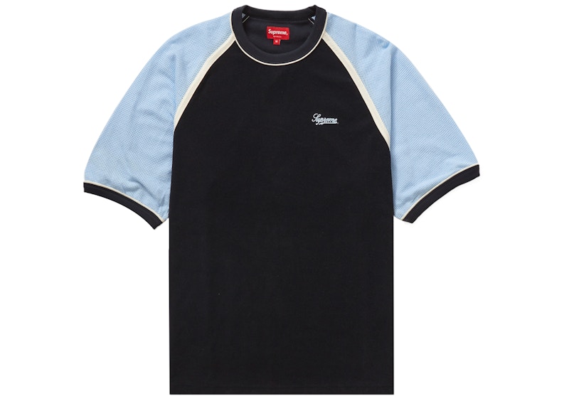 Supreme Terry Raglan S/S Top Navy Men's - SS23 - GB