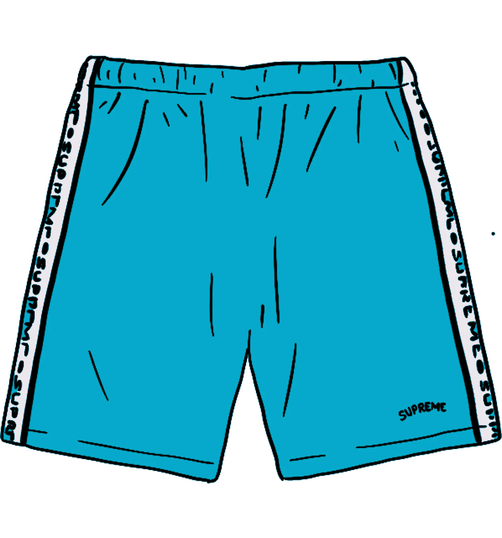 Supreme terry logo sales short