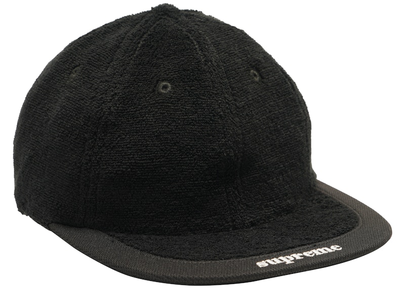 Supreme Terry Visor Logo 6-Panel Black