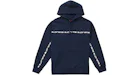 Supreme text stripe hooded sweatshirt black Clearance