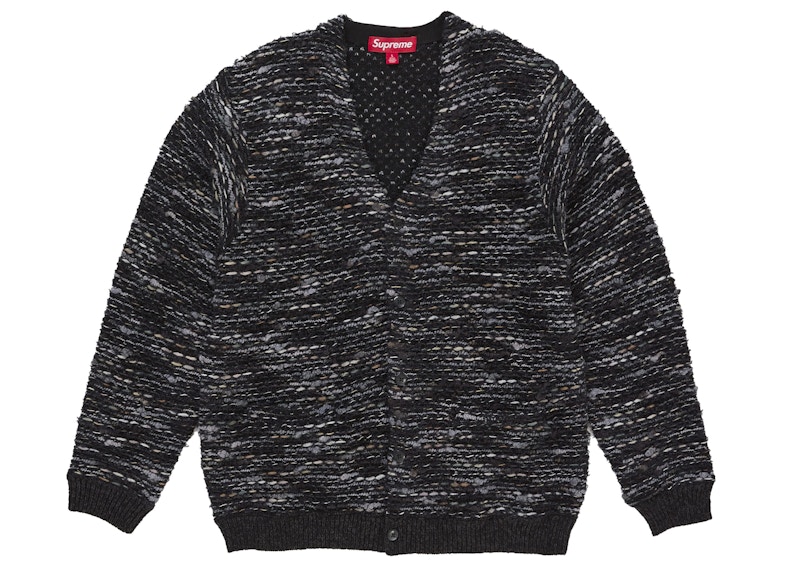 Supreme Textured Cardigan Black Men's - FW25 - GB