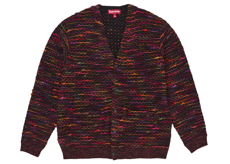 Supreme Textured Cardigan Orange Men's - FW25 - US