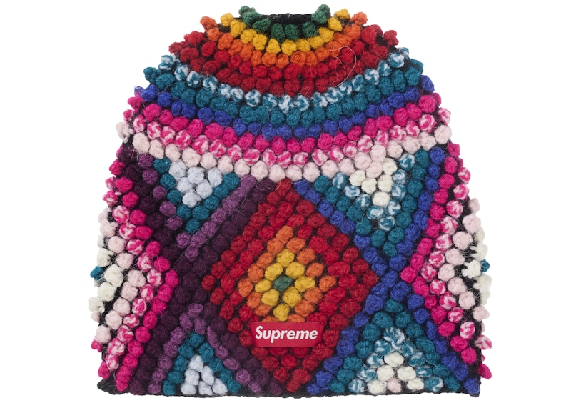 Pre-owned Supreme Textured Knit Beanie In Multi