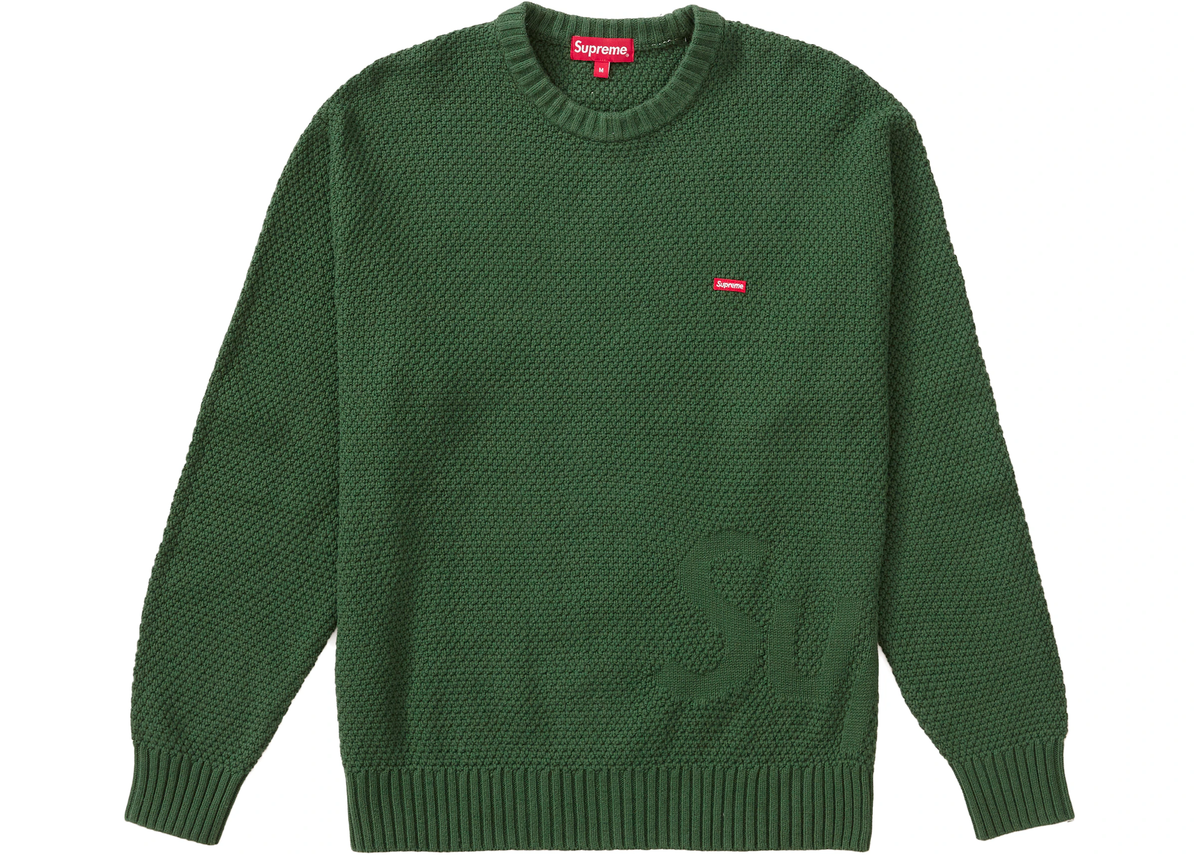 Supreme Textured Small Box Sweater Green - FW20 - US
