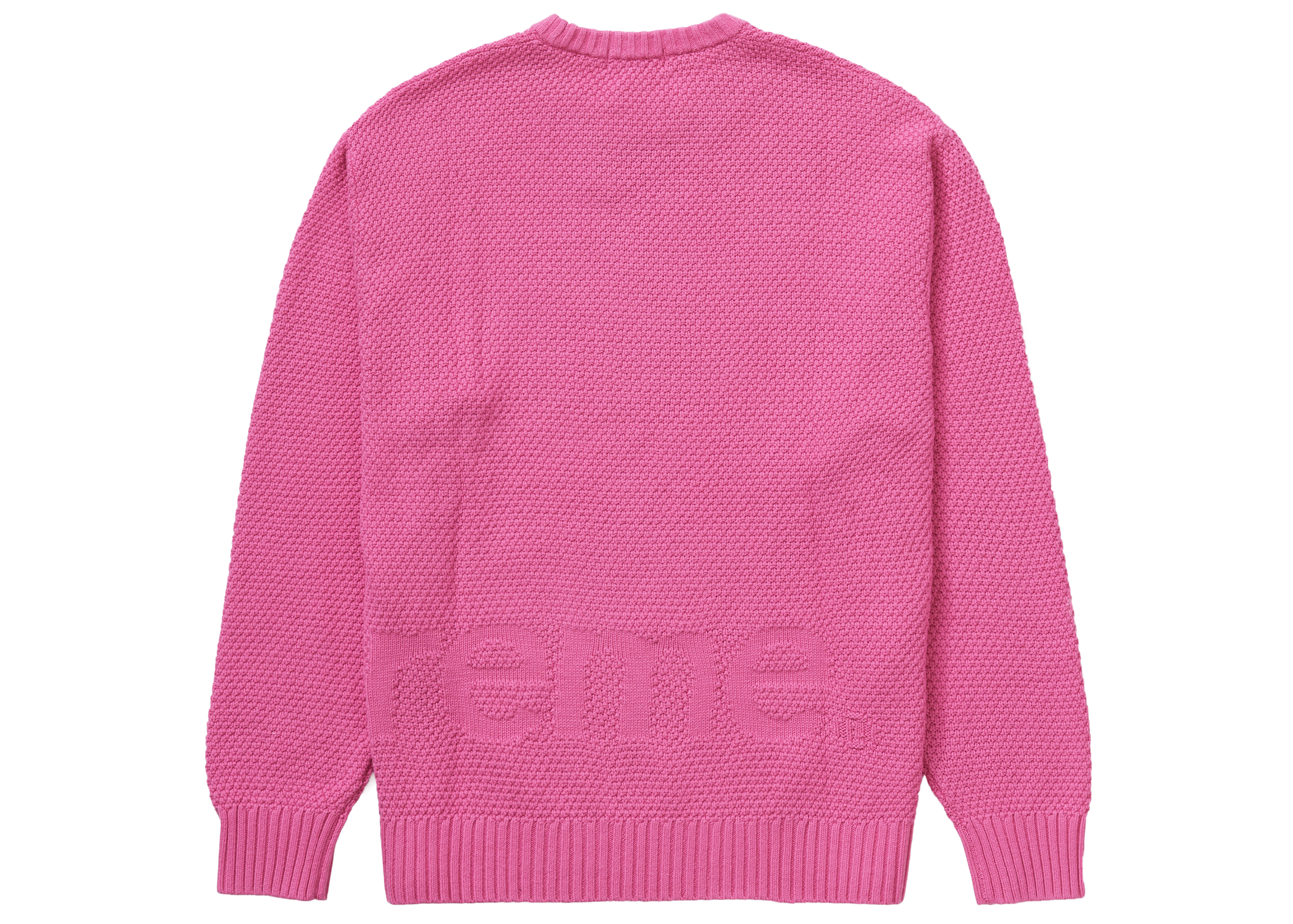 Supreme Textured Small Box Sweater Pink20ss20aw20fw