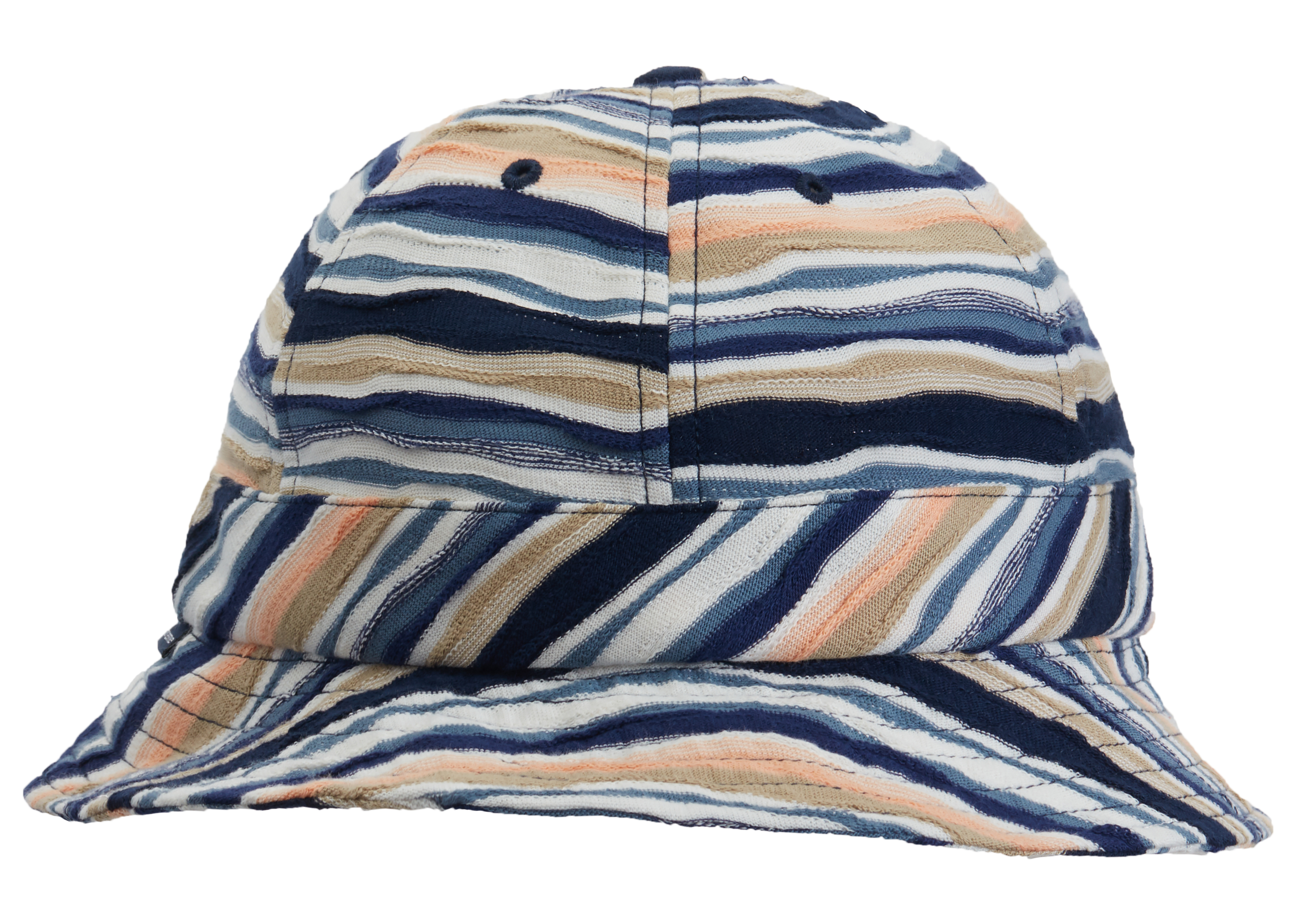 Supreme Textured Stripe Bell Hat Navy