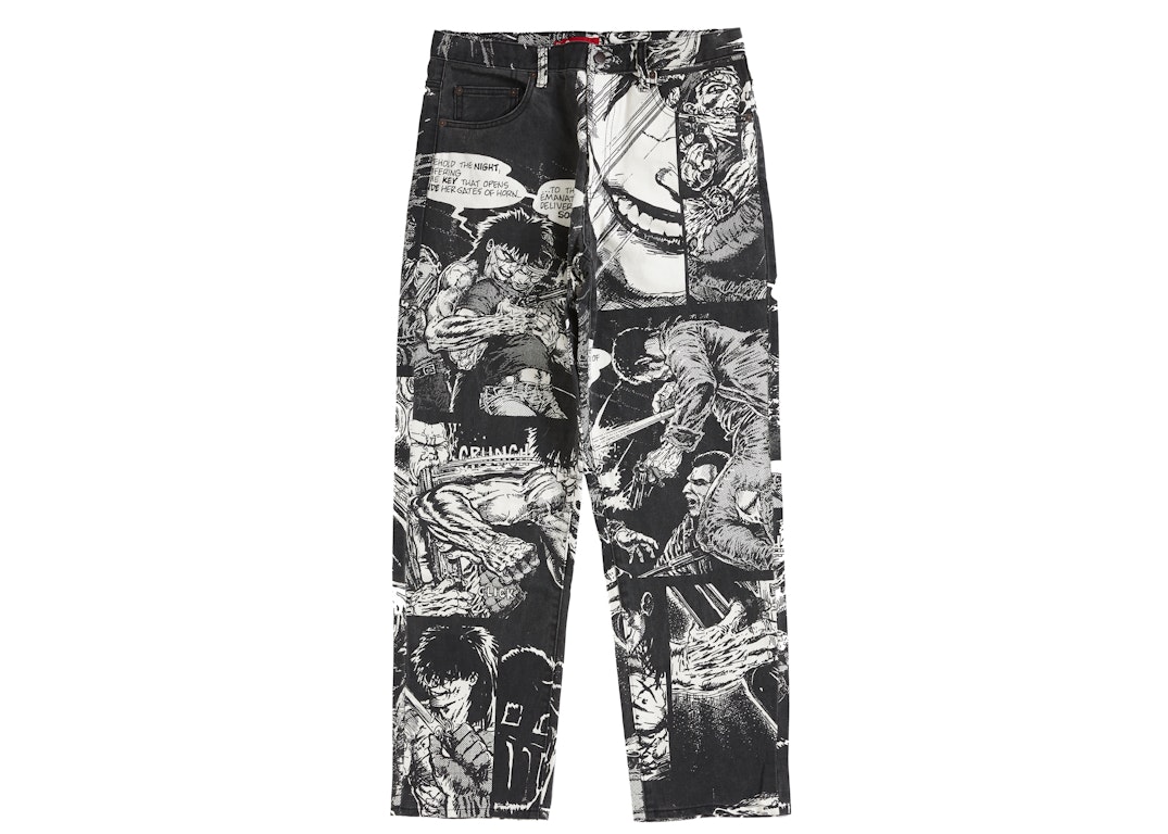 Pre-owned Supreme The Crow Regular Jean White