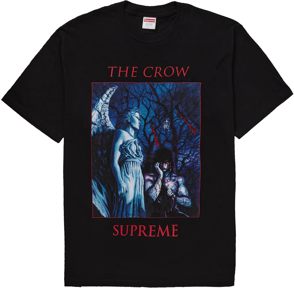 FW21 Supreme The Crow Zip Up Hooded Sweatshirt Hoodie Light Olive Mens L