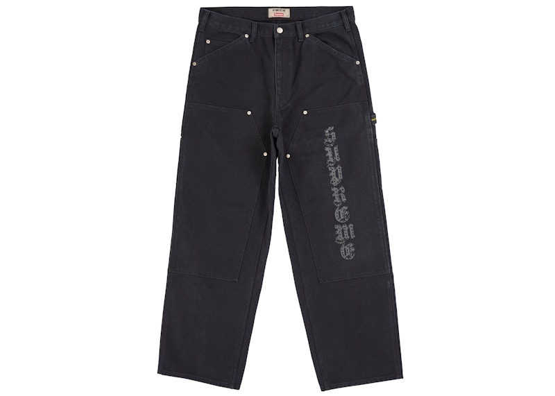 Supreme The Great China Wall Double Knee Painter Pant Black Men's