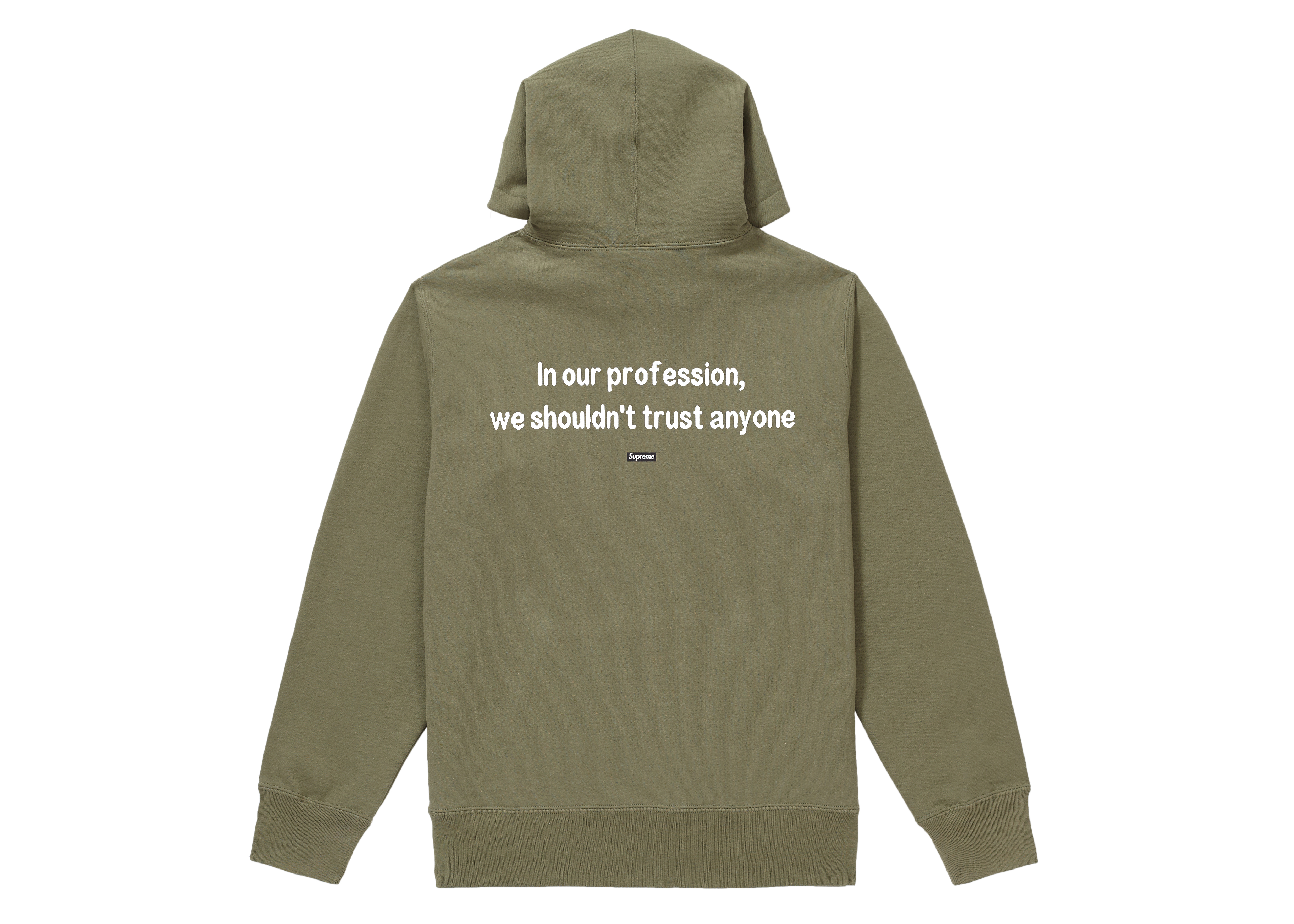 Supreme The Killer Hooded Sweatshirt Light Olive Men's - FW18 - US