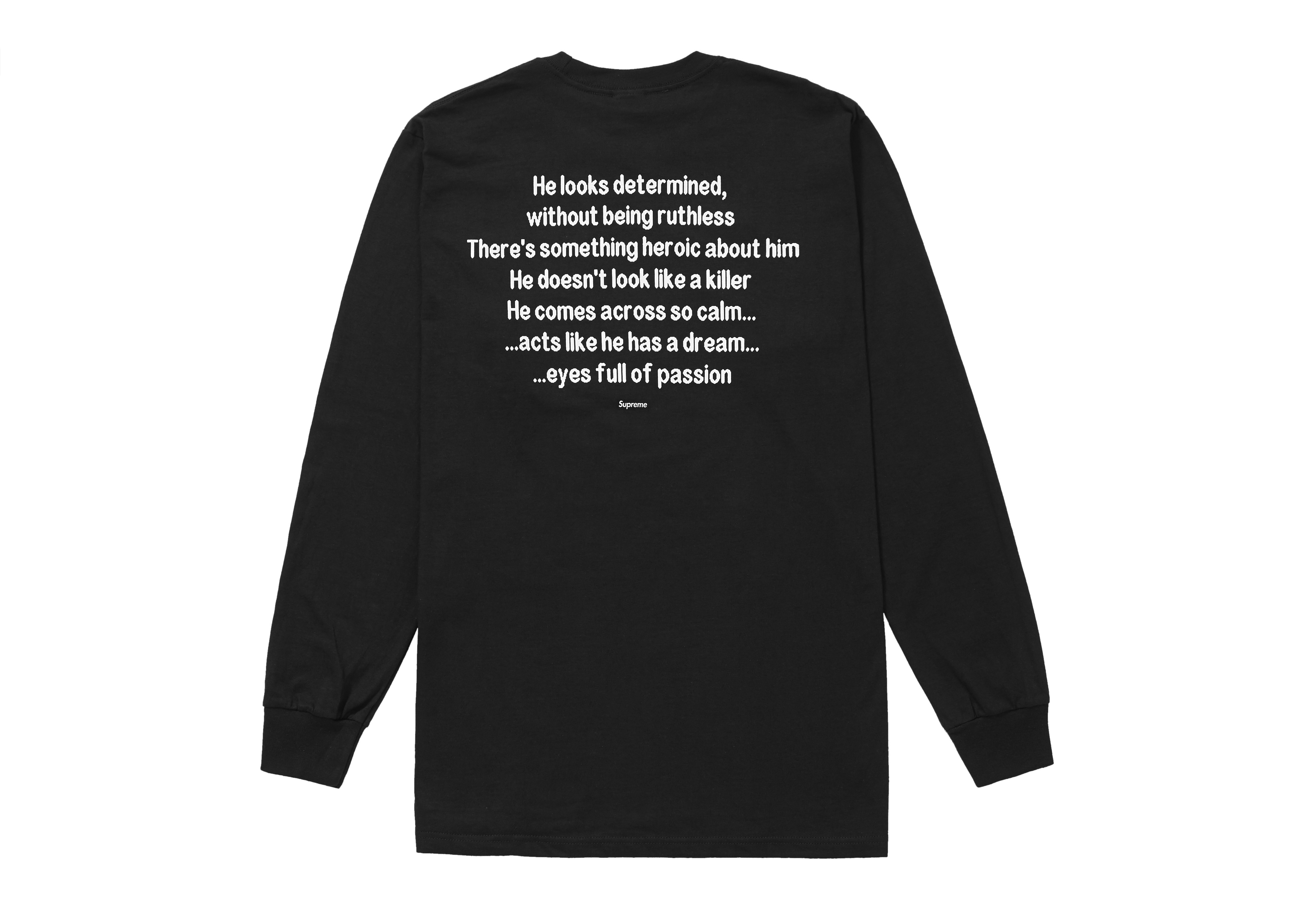 Supreme The Killer L/S Tee Black Men's - FW18 - US