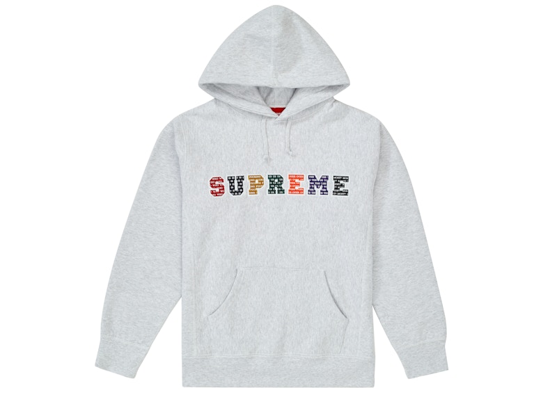 Supreme Overprint Crewneck Ash Grey+spbgp44.ru