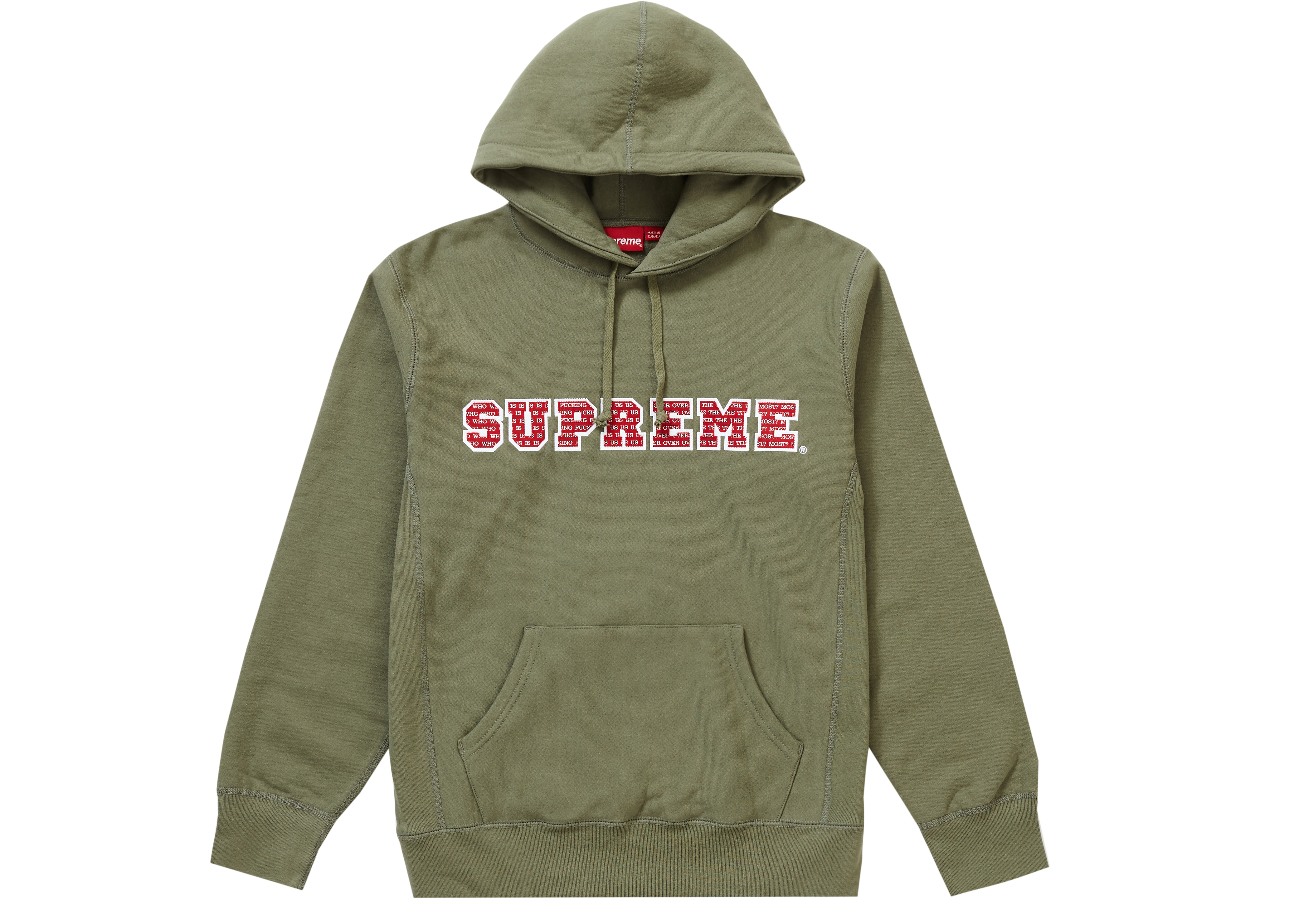 Supreme The Most Hooded Sweatshirt Red Men's - FW19 - US