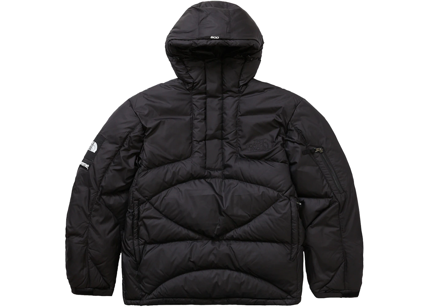 Supreme The North Face 800-Fill Half Zip Hooded Pullover Black