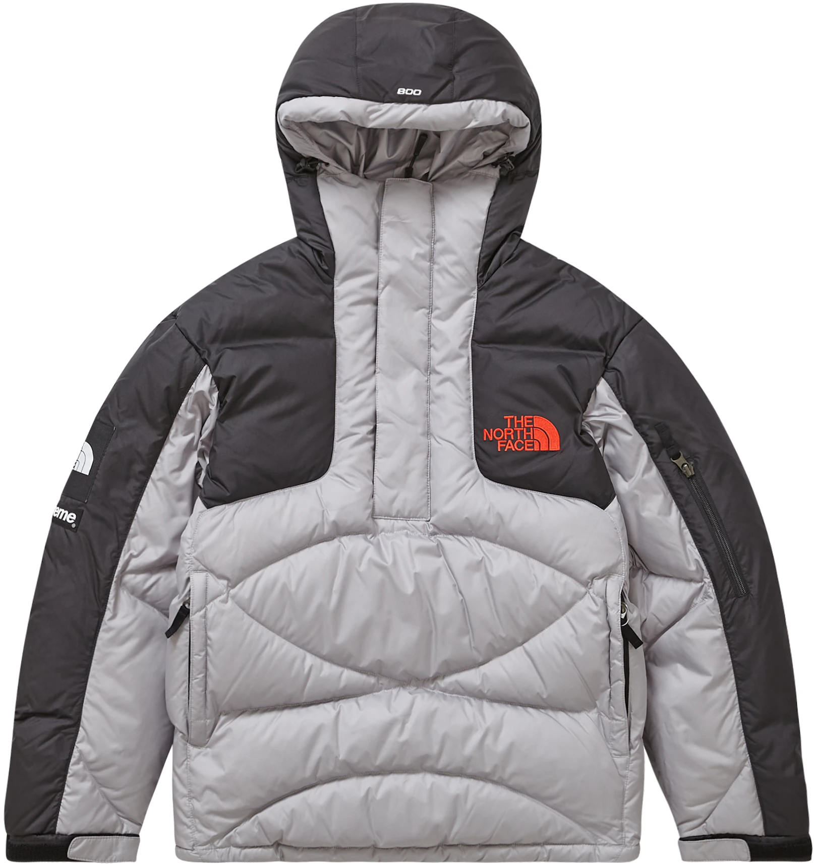 Supreme The North Face Half Zip Hooded Grey - FW22 -