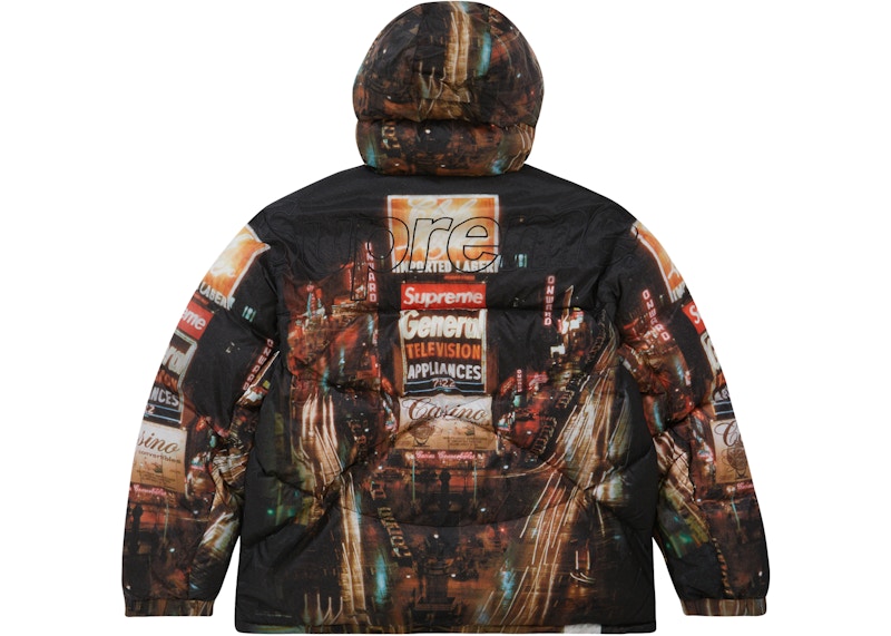 Supreme The North Face 800-Fill Half Zip Hooded Pullover Times Square