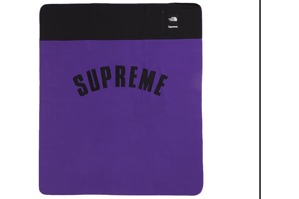 Supreme The North Face Arc Logo Denali Fleece Blanket Purple