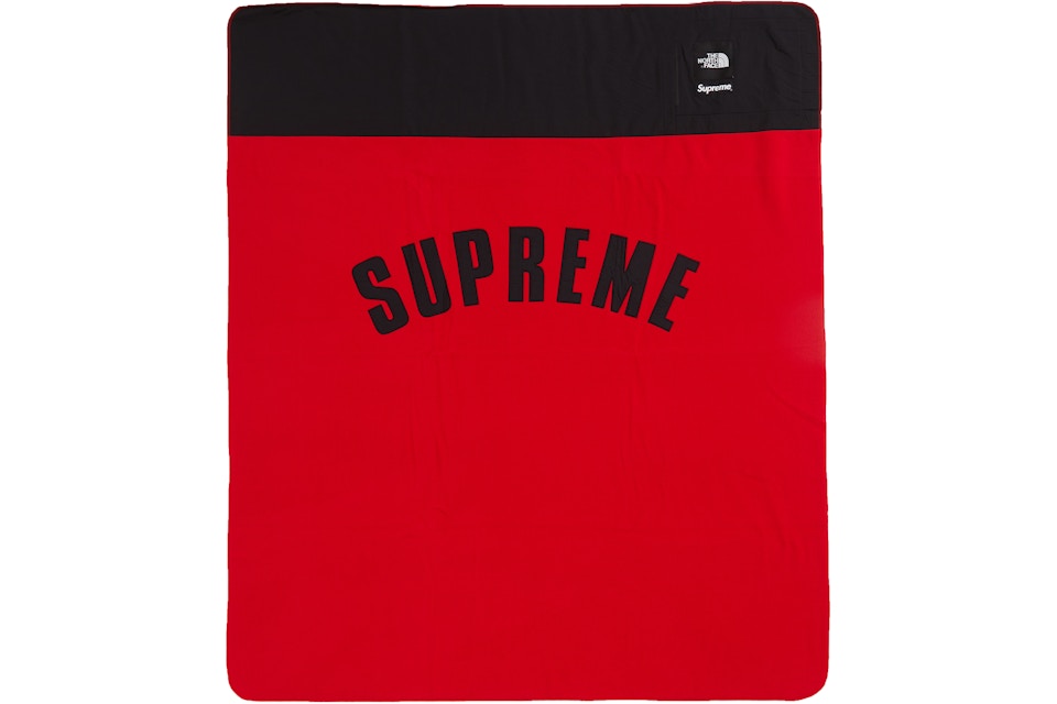 Supreme The North Face Arc Logo Denali Fleece Blanket Red Ss19 Supreme The North Face Arc Logo Denali Fleece Blanket Red Ss19