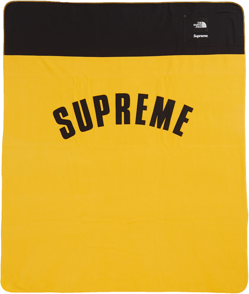 Supreme The North Face Arc Logo Denali Fleece Blanket Yellow - SS19 - US