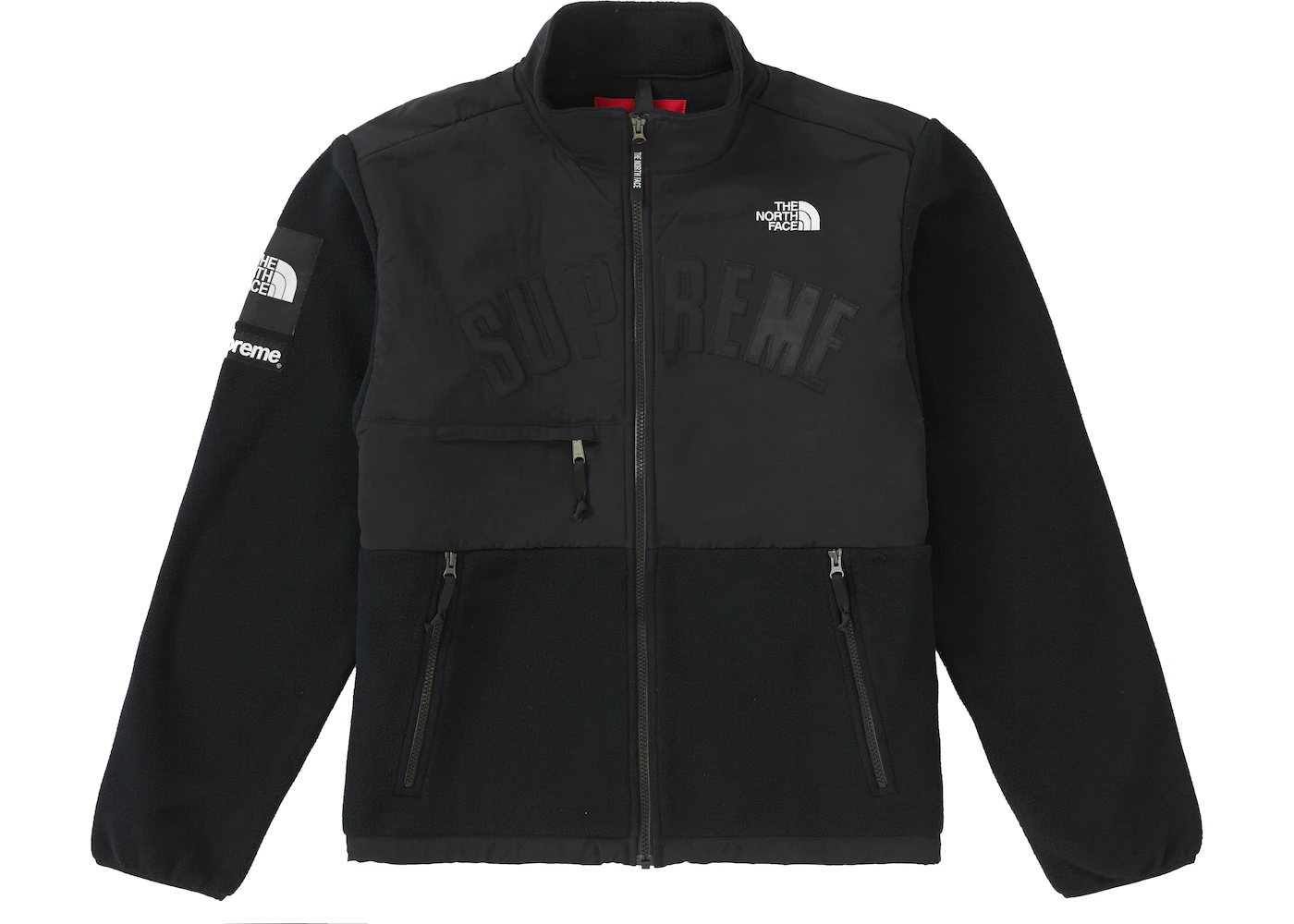 Supreme The North Face Arc Logo Denali Fleece Jacket Black Men's - SS19 ...