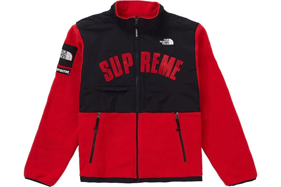 Supreme The North Face Arc Logo Denali Fleece Jacket Red