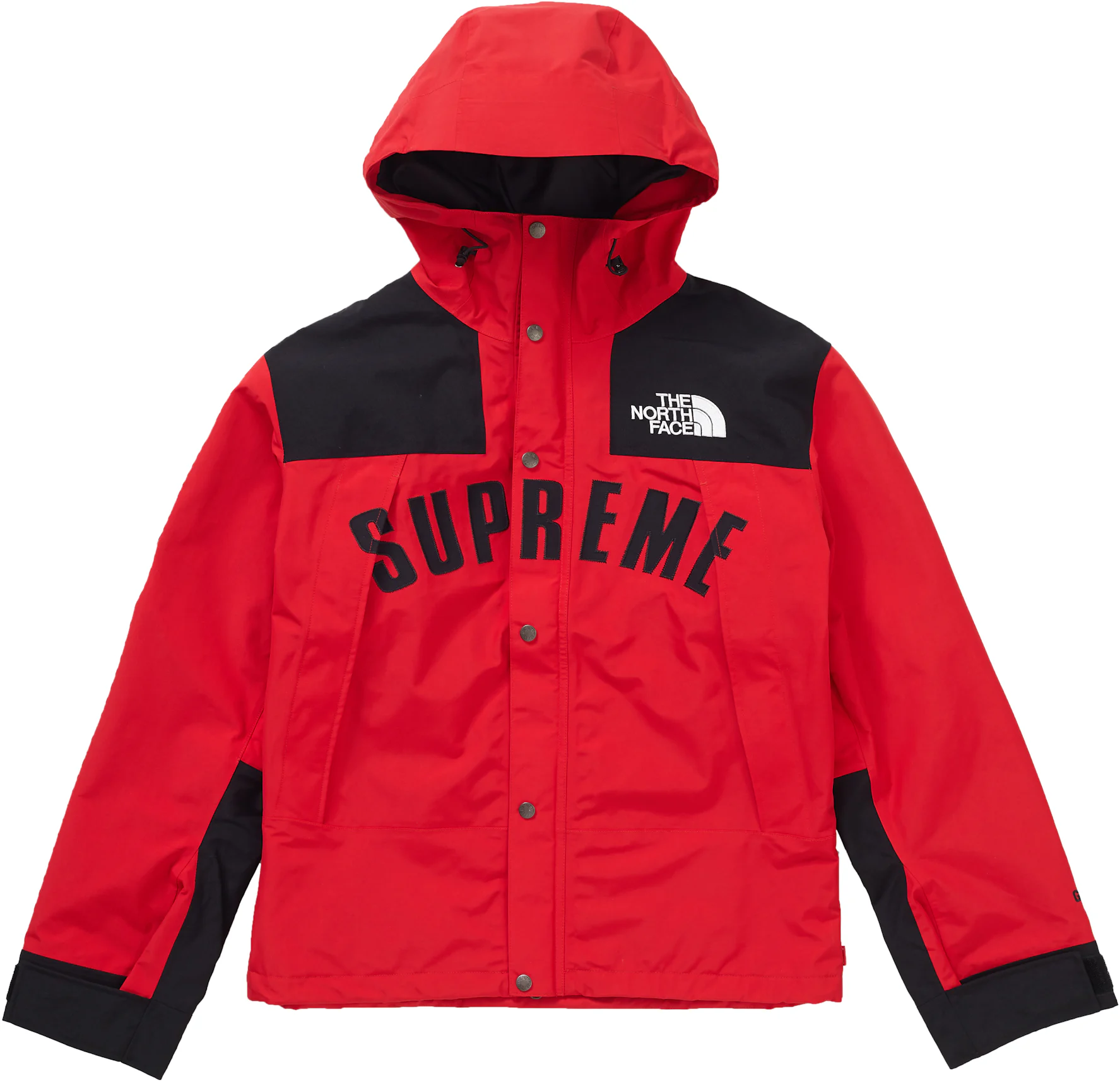 DS New Supreme North Face Arc Logo Mountain Parka Jacket Yellow Authentic  SS19 M