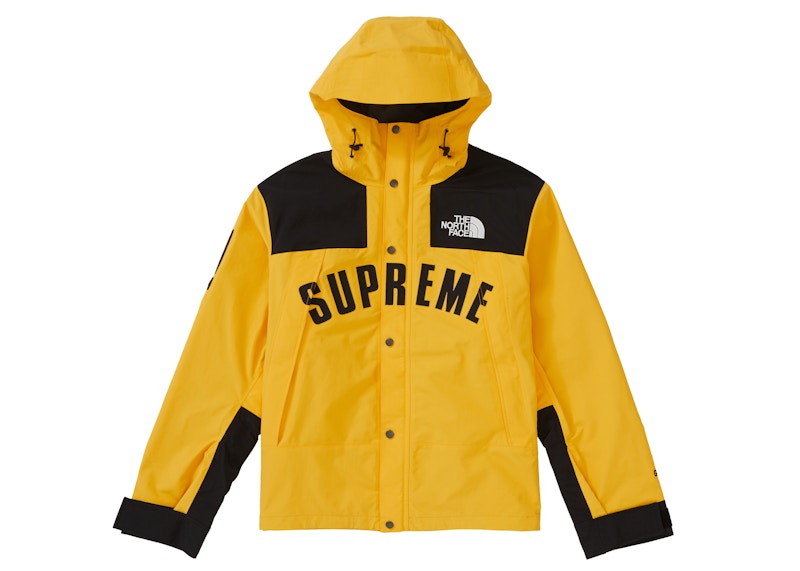 supreme x north face yellow jacket