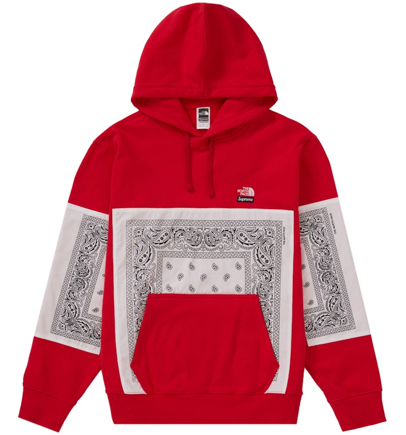 Bandana Supreme Hoodie Rot Supreme The North Face Bandana Kapuzen
