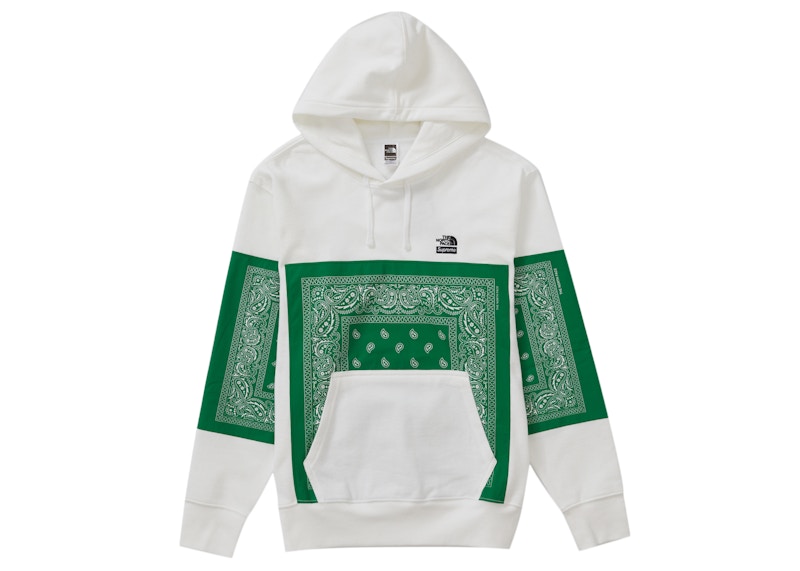 Supreme The North Face Bandana Hooded Sweatshirt White Men's ...