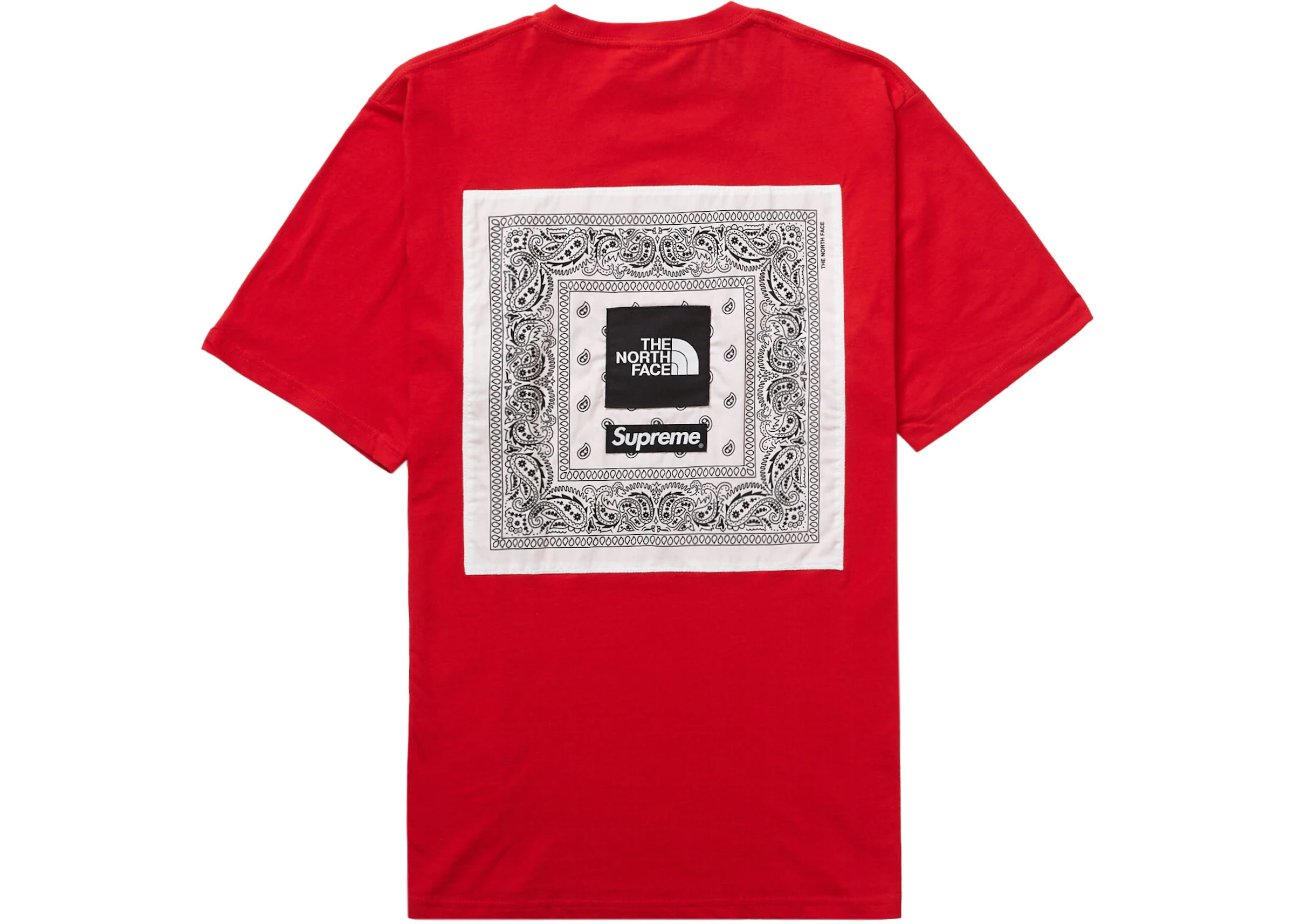 Supreme The Face Bandana Tee Red - SS22 -