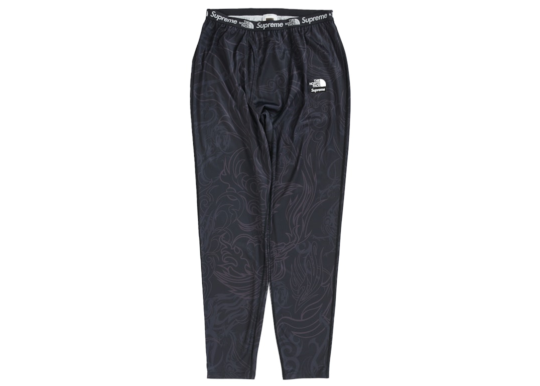 Pre-owned Supreme The North Face Base Layer Pant Black Dragon