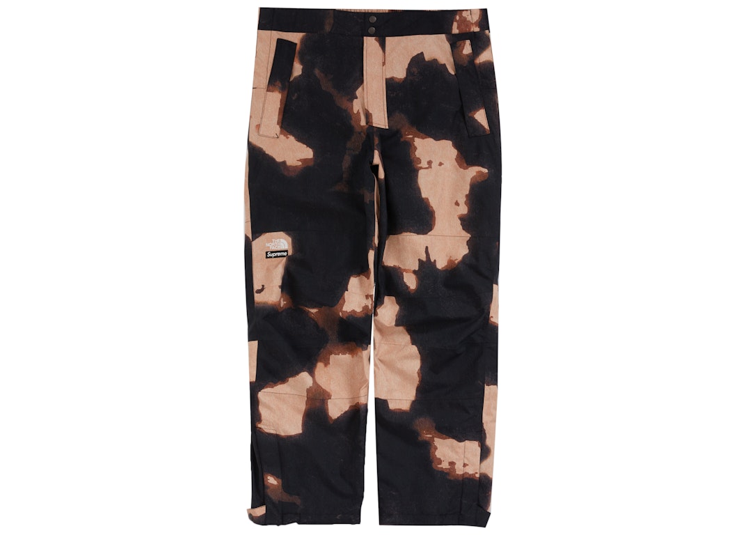 Pre-owned Supreme The North Face Bleached Denim Print Mountain Pant Black