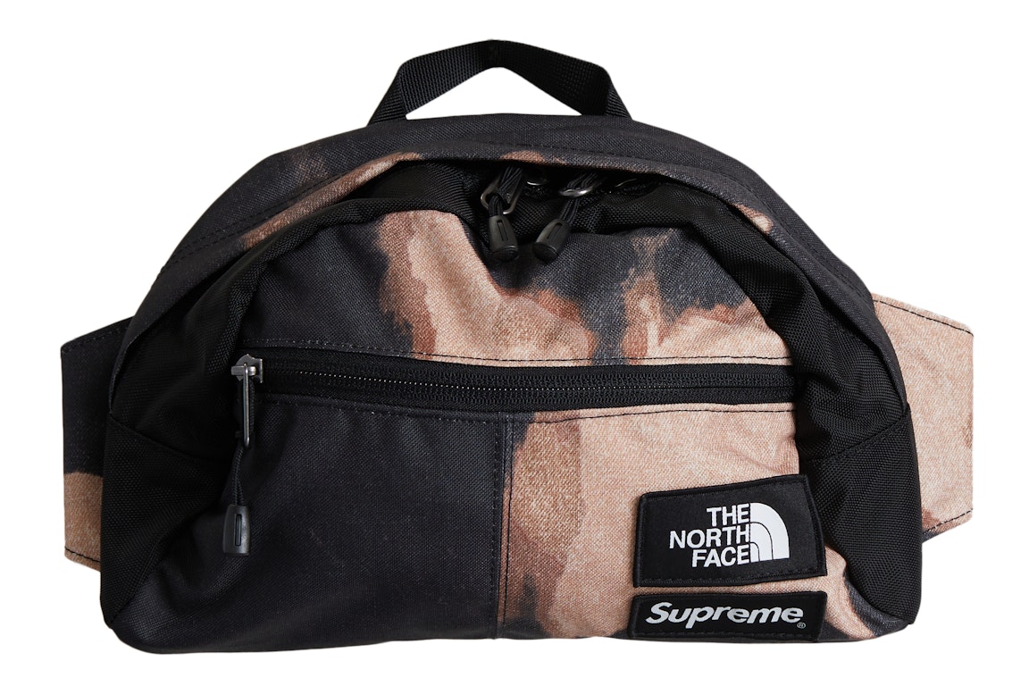 Pre-owned Supreme The North Face Bleached Denim Print Roo Ii Black