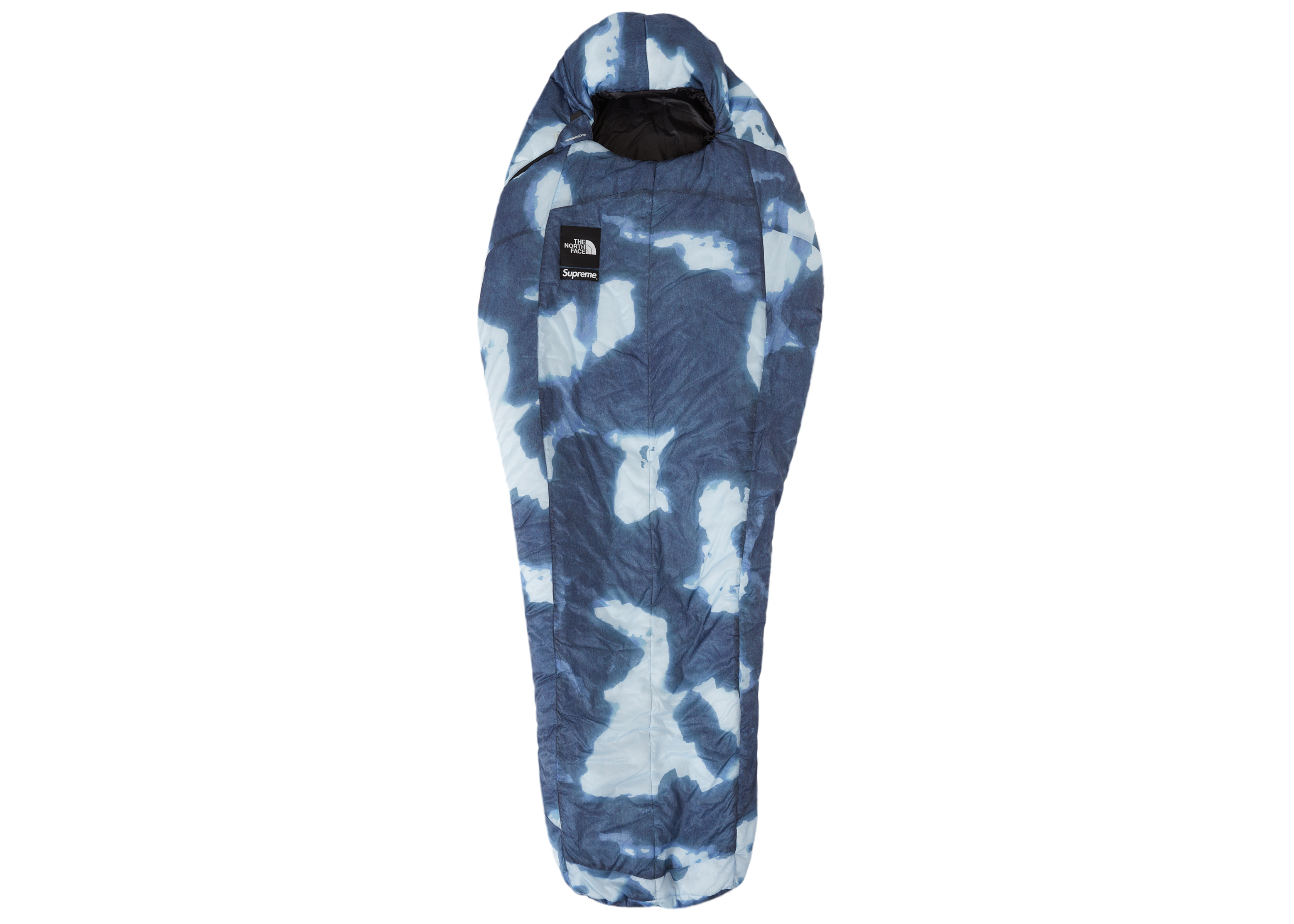 Supreme The North Face Bleached Denim Print 700-Fill Down Scarf 