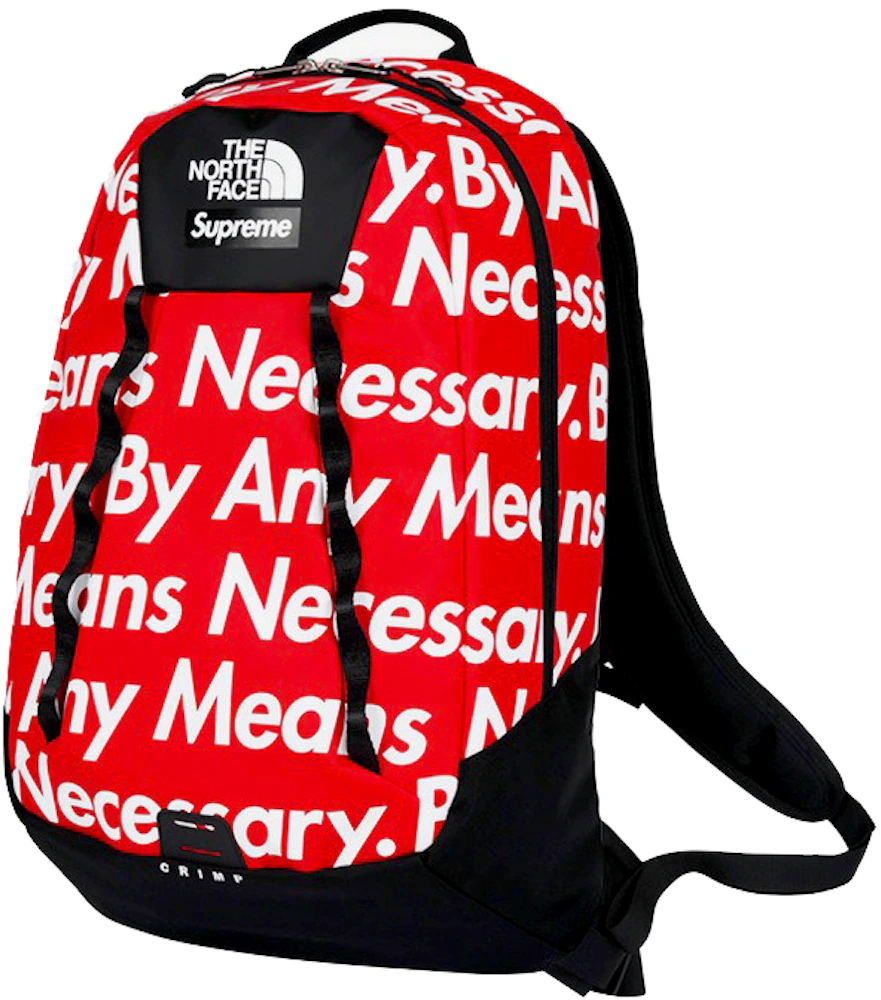 Supreme The Face By Any Means Crimp Backpack Red - FW15 -
