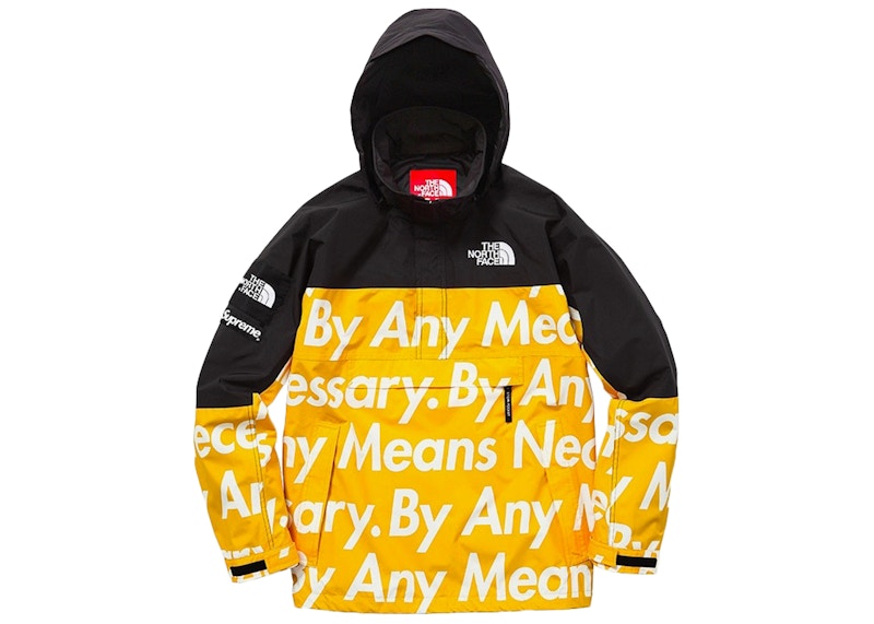 Supreme The North Face By Any Means Mountain Jacket Yellow Supreme The North Face By Any Means Mountain Jacket Yellow