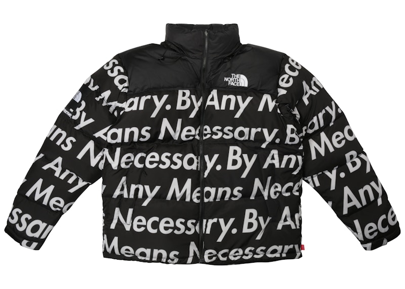 Supreme The North Face By Any Means Nuptse Jacket Black Men's ...