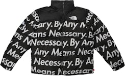 Supreme X North Face By Any Means Necessary Red Large Nuptse