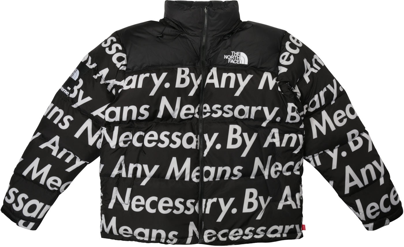 Supreme The North Face By Any Means Nuptse Jacket Black Fw15